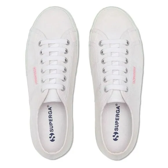 Superga 2790 Multicolor Liquify White Pastel Rainbow Platform Sneakers 9 8.5