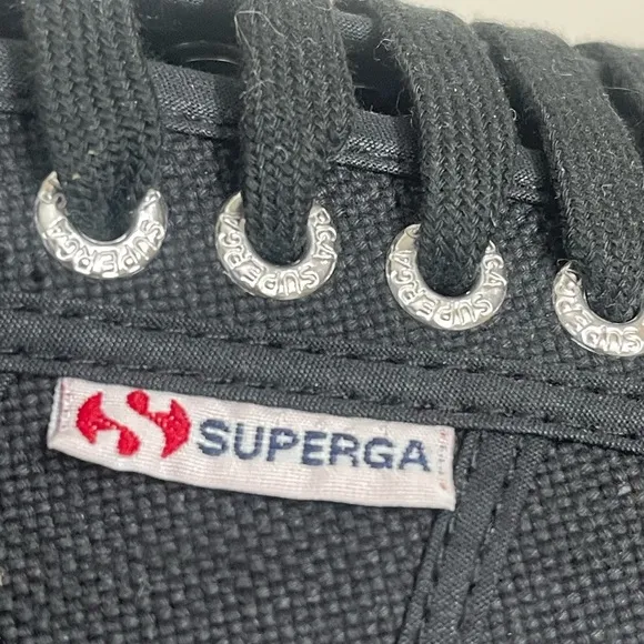 Superga 2790 Platform Sneakers -Black size 41.5 USA M 8.5, USA W 10