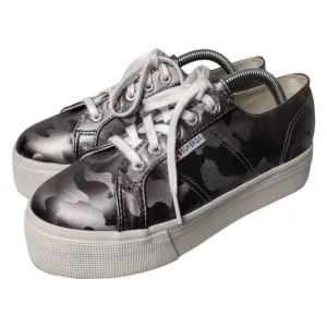 Superga Army Chrome Camouflage Platform Sneakers