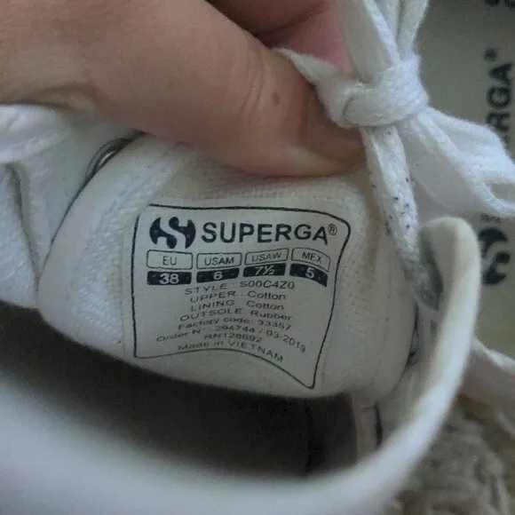 Superga Fantasia Rainbow Platform Sneakers Women Size 7.5