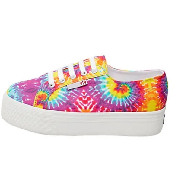 Superga Tie Dye Platform Sneakers