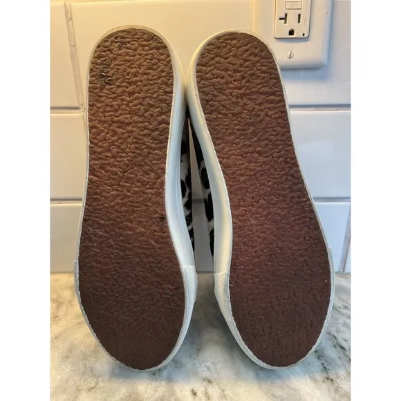 Superga Velvet Leopard Print Platform Sneakers Women’s Size US 10 EU 41.5
