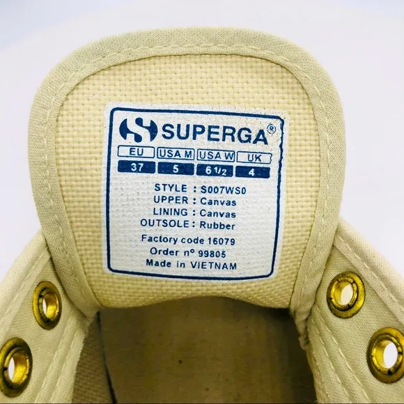 Superga Viper Platform Canvas Sneakers 6.5