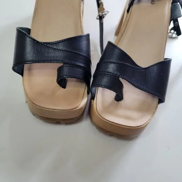 Swedish Hasbeens Toe Strap Sandals size 37 US 7