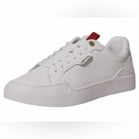 Sz various Levi's Men's 521-XX-Essential Sneakers Low Top White Mono