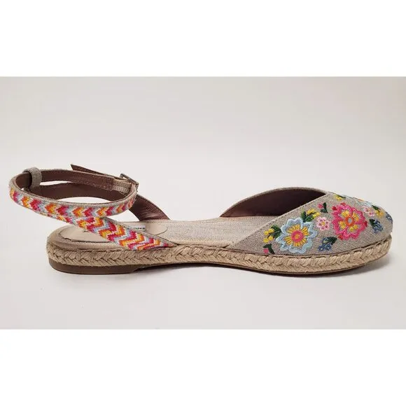 TABITHA SIMMONS SHOES DOTTY FESTIVAL EMBROIDERED CANVAS ESPADRILLES