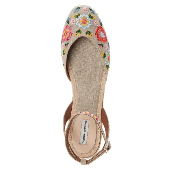 TABITHA SIMMONS SHOES DOTTY FESTIVAL EMBROIDERED CANVAS ESPADRILLES