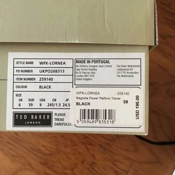 🌻TAKE 75% OFF - EUC - Ted Baker Women's Lornea Platform Trainer Sneakers