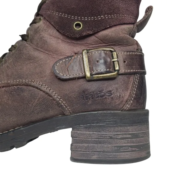 Taos Crave Combat Ankle Boots Bordeaux Euro 37 US 6-6.5