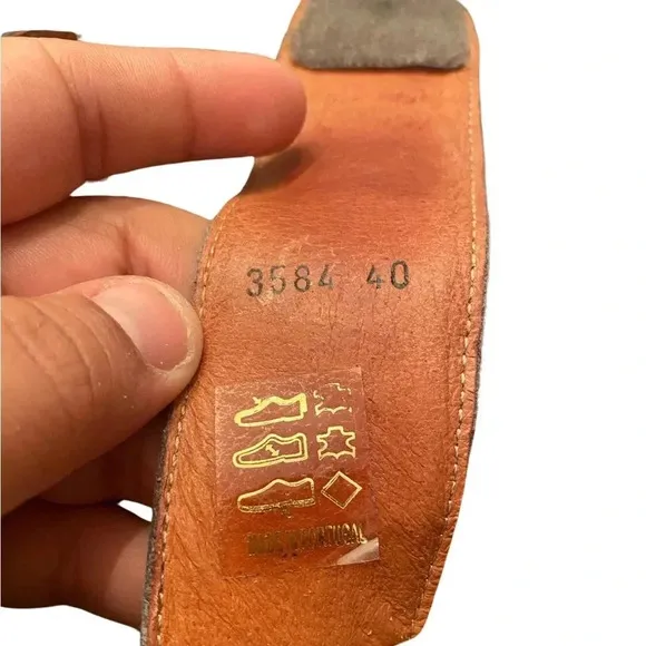 Taos Slip On Wedge Leather Sandals