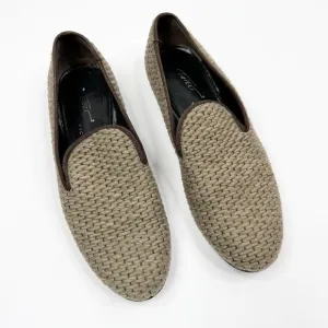 Tapeet Vicini Woven Knit Loafer with Leather Trim, Size 38