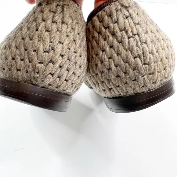 Tapeet Vicini Woven Knit Loafer with Leather Trim, Size 38