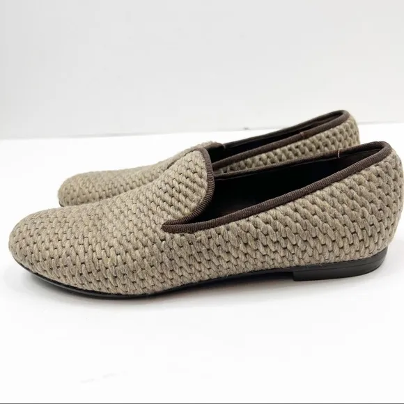 Tapeet Vicini Woven Knit Loafer with Leather Trim, Size 38