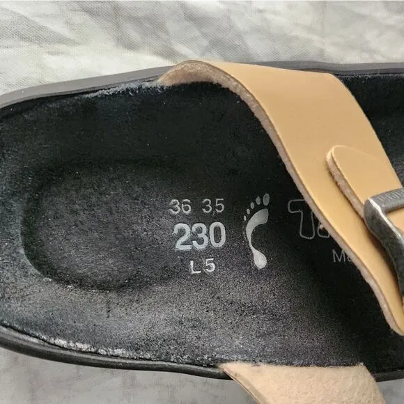 Tatami by Birkenstock 2 Strap Leather Sandal Size 36