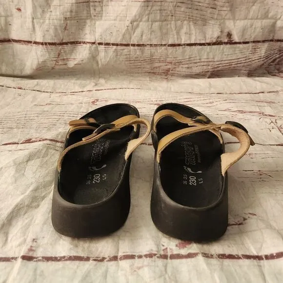 Tatami by Birkenstock 2 Strap Leather Sandal Size 36