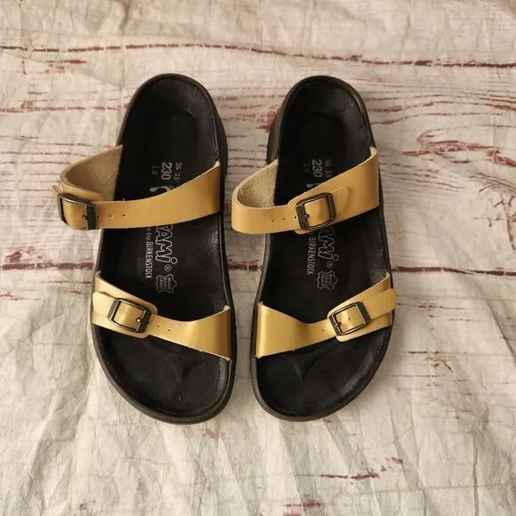 Tatami by Birkenstock 2 Strap Leather Sandal Size 36
