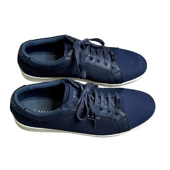 TED BAKER LONDON TERNUR NAVY BLUE MEN'S SNEAKERS SIZE 12