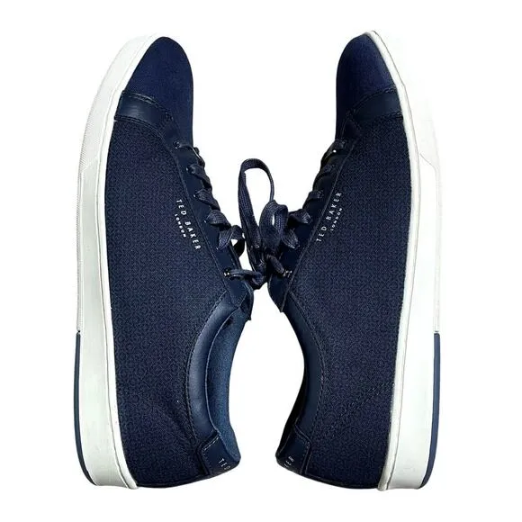 TED BAKER LONDON TERNUR NAVY BLUE MEN'S SNEAKERS SIZE 12