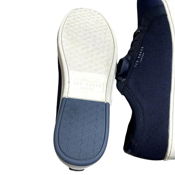 TED BAKER LONDON TERNUR NAVY BLUE MEN'S SNEAKERS SIZE 12