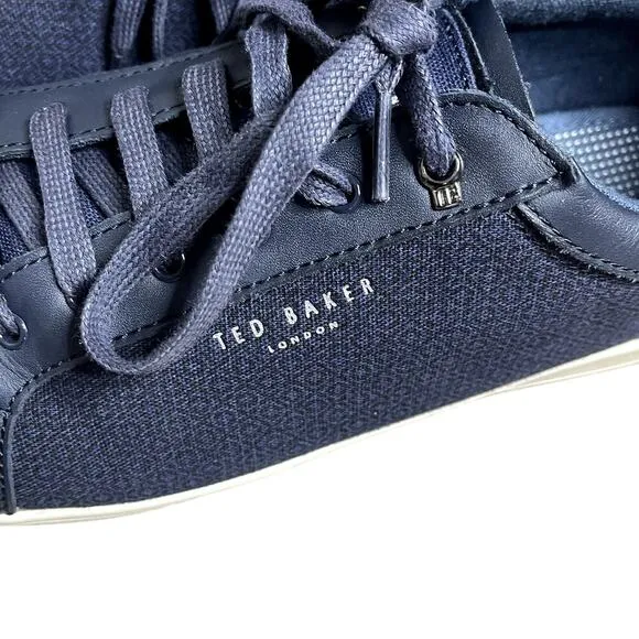 TED BAKER LONDON TERNUR NAVY BLUE MEN'S SNEAKERS SIZE 12