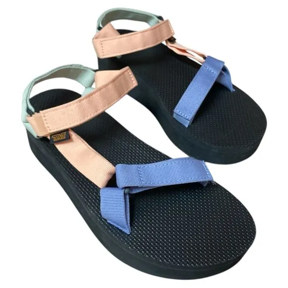 TEVA Women's Flatform Universal Unwind Multi Sandals (1008844-UNW) Size 11