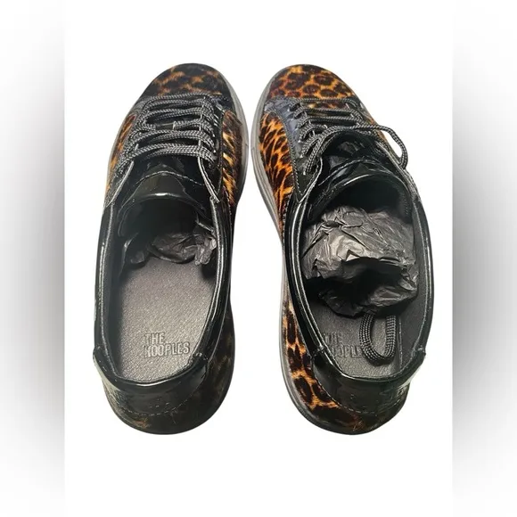The Kooples New NIB Leopard Print Low Top Sneakers Size 40 FR 9 US