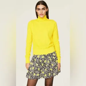 The Kooples YELLOW MERINO WOOL SWEATER. NWT. 2/Small