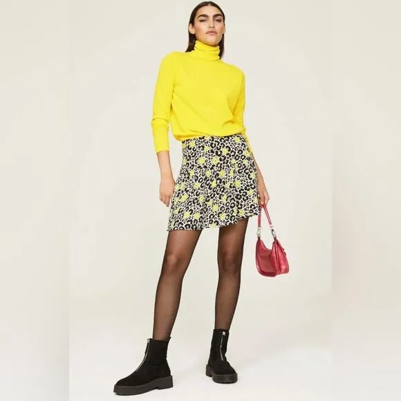 The Kooples YELLOW MERINO WOOL SWEATER. NWT. 2/Small