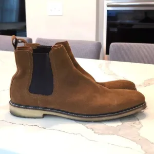 The Men's Store at Bloomingdale's Chelsea Boots Tan Suede Pull On Size 13