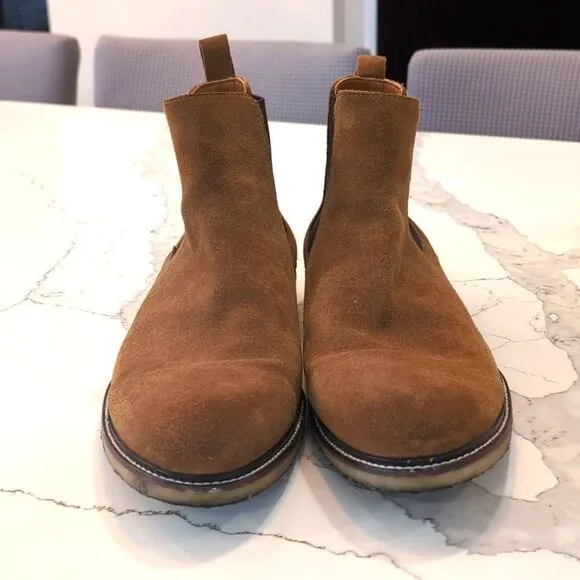 The Men's Store at Bloomingdale's Chelsea Boots Tan Suede Pull On Size 13