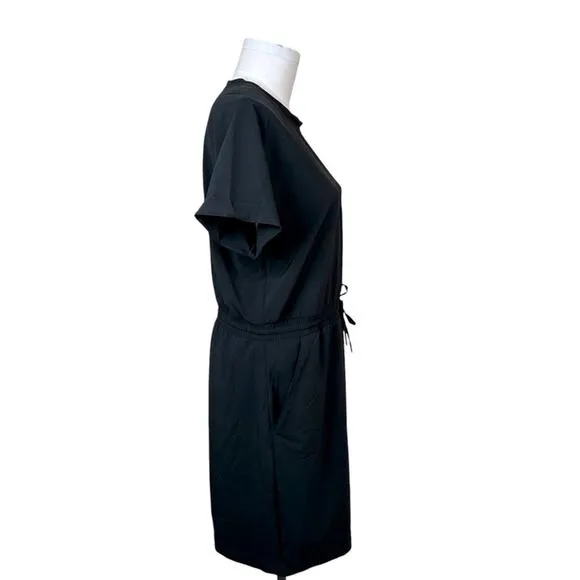 THE NORTH FACE Never Stop Wearing Drawstring Short Sleeve  Black Dress Sz XL