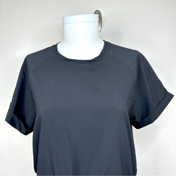 THE NORTH FACE Never Stop Wearing Drawstring Short Sleeve  Black Dress Sz XL