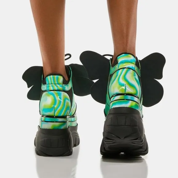 THE TRANFORMED RADIOACTIVE  By The Beat Butterfly Sneakers ( BRAND NEW !!! )