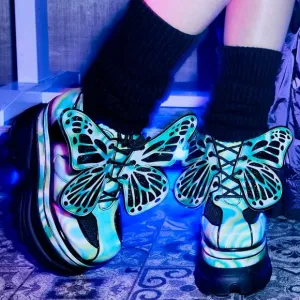 THE TRANFORMED RADIOACTIVE  By The Beat Butterfly Sneakers ( BRAND NEW !!! )