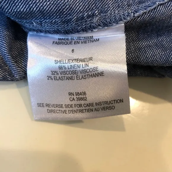 Theory Linen Blend Mini Dress EUC