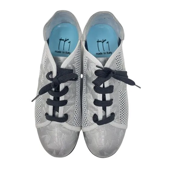Thierry Rabotin Runner Mesh Platform Sneakers Silver Size 38