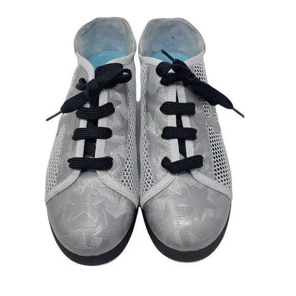Thierry Rabotin Runner Mesh Platform Sneakers Silver Size 38