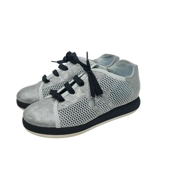 Thierry Rabotin Runner Mesh Platform Sneakers Silver Size 38