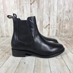 Thursday Boot Co. Black Leather Chelsea Boots Ankle Pull On Size 6