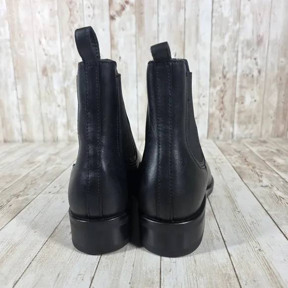 Thursday Boot Co. Black Leather Chelsea Boots Ankle Pull On Size 6