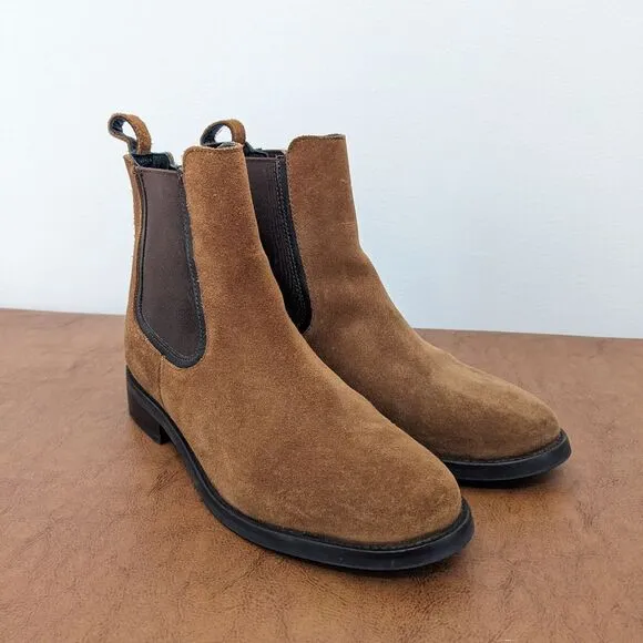 THURSDAY Boot Co. Duke Chelsea Boots Brown Suede 6