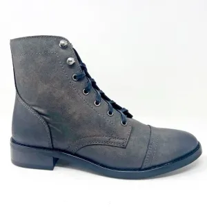 Thursday Boot Co Womens Grey Vegan Leather Captain Handcrafted Combat