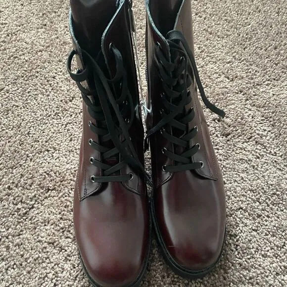 Thursday Boot Company Burgundy Combat boots, size 10