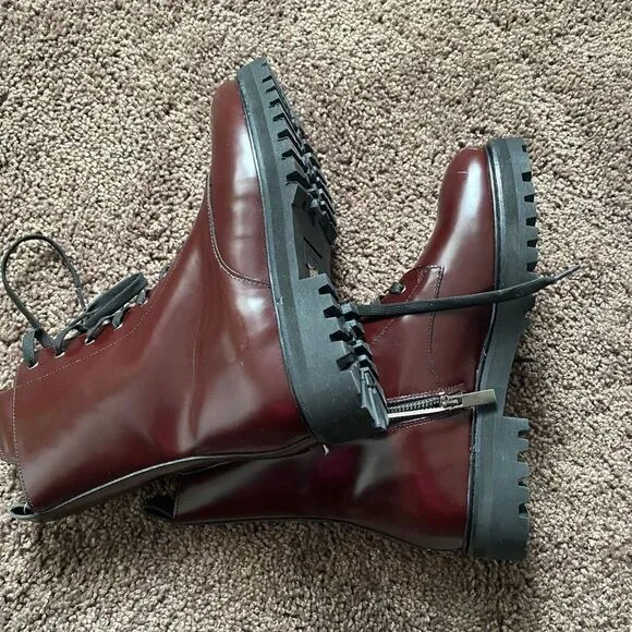 Thursday Boot Company Burgundy Combat boots, size 10