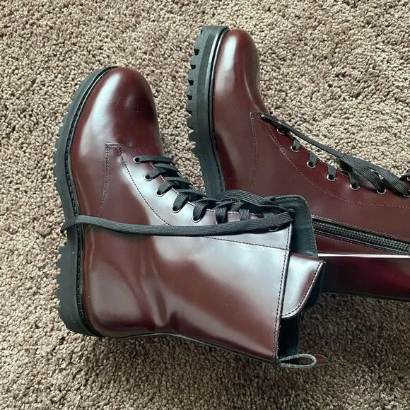 Thursday Boot Company Burgundy Combat boots, size 10