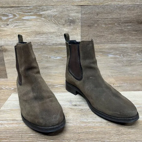 Thursday Boot Company Duchess Chelsea Brown Suede Bootie Women's Size 10…