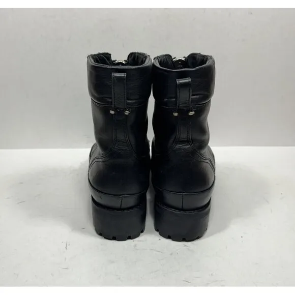 Thursday Boot Ryder Legend Chelsea Black Boots Women's 10.5 Front Zip Motorcycle