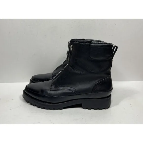 Thursday Boot Ryder Legend Chelsea Black Boots Women's 10.5 Front Zip Motorcycle