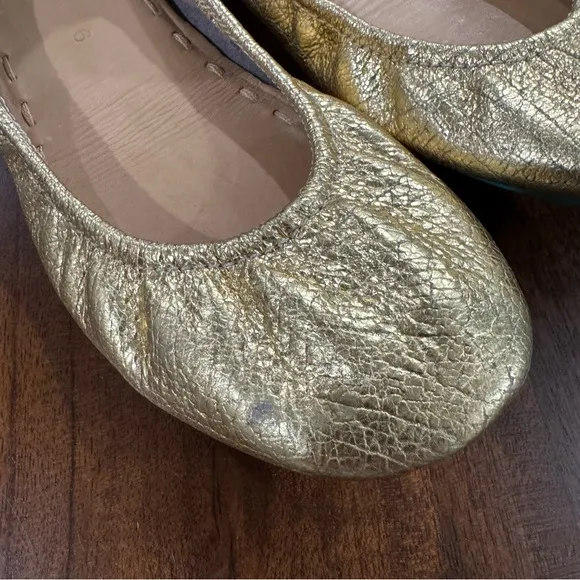 Tieks by Gavrieli Golden Glitz Ballet Flats Size 6