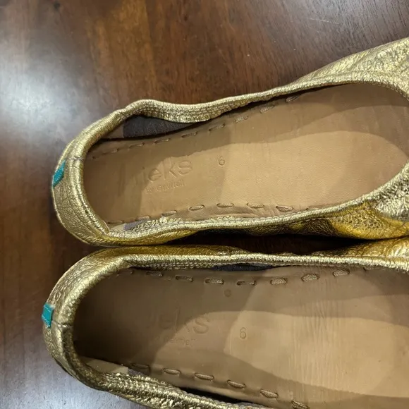 Tieks by Gavrieli Golden Glitz Ballet Flats Size 6